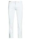 Re-hash Re_hash Man Pants Sky Blue Size 33 Cotton, Elastane In White