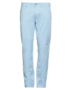 Re-hash Re_hash Man Pants Sky Blue Size 34 Cotton, Lyocell, Elastane