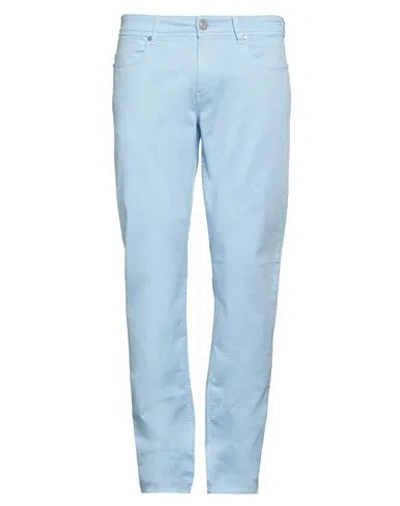 Re-hash Re_hash Man Pants Sky Blue Size 34 Cotton, Lyocell, Elastane