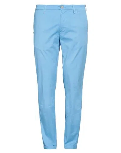 Re-hash Re_hash Man Pants Sky Blue Size 34 Cotton, Elastane