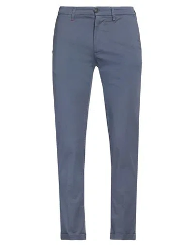 Re-hash Re_hash Man Pants Slate Blue Size 32 Cotton, Elastane