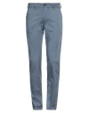 Re-hash Re_hash Man Pants Slate Blue Size 33 Cotton, Elastane In Blue