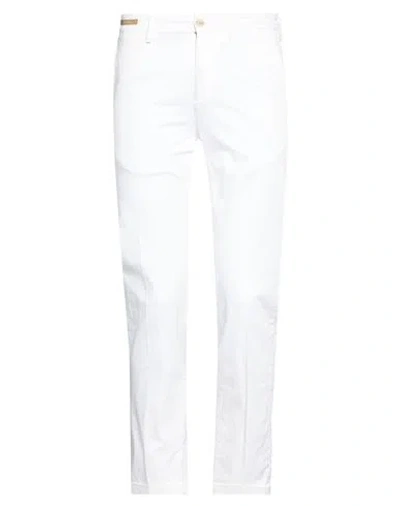 Re-hash Re_hash Man Pants White Size 30 Cotton, Elastane