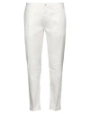 Re-hash Re_hash Man Pants White Size 38 Linen, Cotton, Elastane