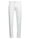 Re-hash Re_hash Man Pants White Size 35 Cotton, Elastane
