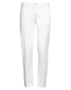 Re-hash Re_hash Man Pants White Size 31 Cotton, Elastane