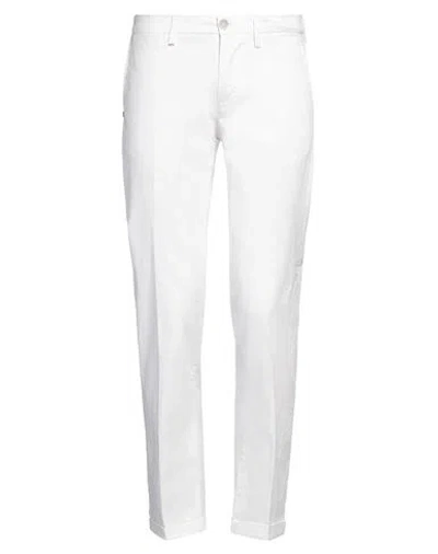 Re-hash Re_hash Man Pants White Size 31 Cotton, Elastane