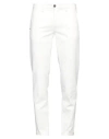 Re-hash Re_hash Man Pants White Size 31 Cotton, Lyocell, Elastane
