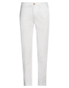 Re-hash Re_hash Man Pants White Size 32 Cotton, Elastane In White