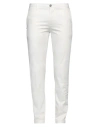 Re-hash Re_hash Man Pants White Size 35 Cotton, Lyocell, Elastane