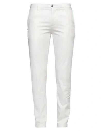 Re-hash Re_hash Man Pants White Size 35 Cotton, Lyocell, Elastane In White