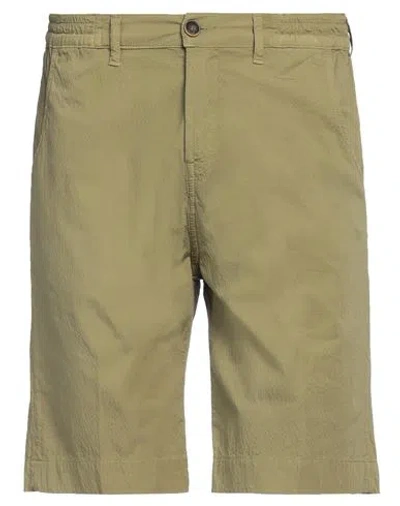 Re-hash Re_hash Man Shorts & Bermuda Shorts Military Green Size 30 Cotton, Elastane