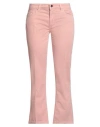 Re-hash Re_hash Woman Jeans Antique Rose Size 29 Cotton, Elastane In Pink