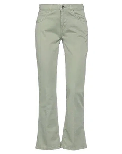 Re-hash Re_hash Woman Jeans Sage Green Size 30 Cotton, Elastane