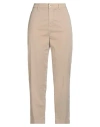 Re-hash Re_hash Woman Pants Beige Size 31 Cotton, Lyocell, Elastane In Neutral