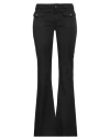 Re-hash Re_hash Woman Pants Black Size 28 Cotton, Elastane