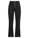 Re-hash Re_hash Woman Pants Black Size 31 Cotton, Elastane
