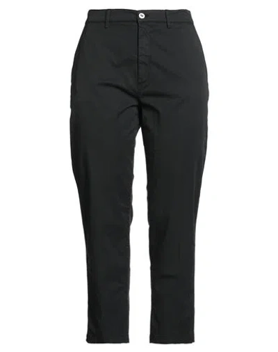 Re-hash Re_hash Woman Pants Black Size 32 Cotton, Lyocell, Elastane