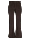 Re-hash Re_hash Woman Pants Dark Brown Size 26 Cotton, Elastane
