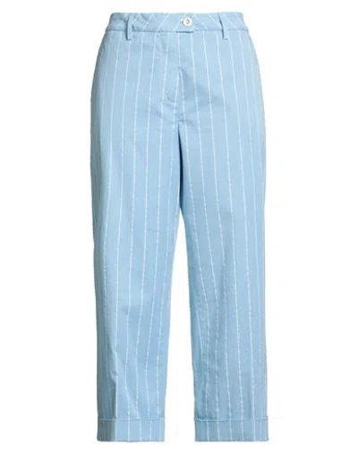 Re-hash Re_hash Woman Pants Light Blue Size 30 Cotton, Elastane