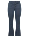 Re-hash Re_hash Woman Pants Midnight Blue Size 28 Cotton, Elastane