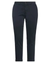 Re-hash Re_hash Woman Pants Midnight Blue Size 36 Cotton, Elastane In Blue