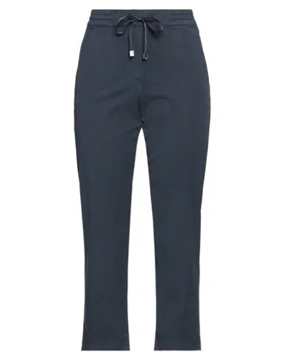 Re-hash Re_hash Woman Pants Navy Size 26 Lyocell, Cotton, Elastane In Navy Blue