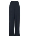 Re-hash Re_hash Woman Pants Navy Size 30 Viscose, Linen In Navy Blue