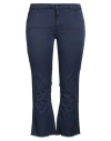Re-hash Re_hash Woman Pants Navy Size 32 Cotton, Elastane In Blue
