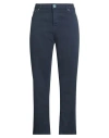 Re-hash Re_hash Woman Pants Navy Size 32 Cotton, Lyocell, Elastane In Blue