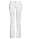 Re-hash Re_hash Woman Pants Off White Size 26 Cotton, Elastane