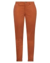 Re-hash Re_hash Woman Pants Rust Size 28 Cotton, Polyester, Elastane In Red