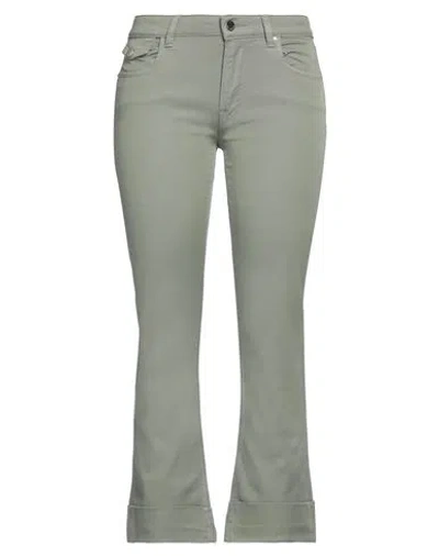 Re-hash Re_hash Woman Pants Sage Green Size 27 Cotton, Elastane