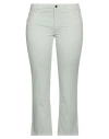 Re-hash Re_hash Woman Pants Sage Green Size 32 Cotton, Elastane In Sage Green