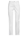 Re-hash Re_hash Woman Pants White Size 26 Cotton, Elastane In White