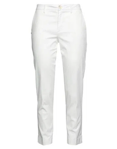 Re-hash Re_hash Woman Pants White Size 26 Cotton, Lyocell, Elastane