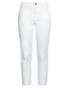 Re-hash Re_hash Woman Pants White Size 29 Cotton, Elastane