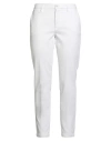 Re-hash Re_hash Woman Pants White Size 31 Lyocell, Cotton, Elastane In White