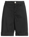 Re-hash Re_hash Woman Shorts & Bermuda Shorts Black Size 31 Cotton, Elastane In Black