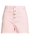 Re-hash Re_hash Woman Shorts & Bermuda Shorts Pink Size 29 Cotton, Elastane
