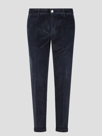 Re-hash Ribbed Mucha Chinos Pant In Blue