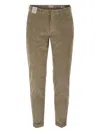 Re-hash Ribbed Mucha Trousers In Brown