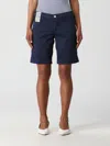 Re-hash Ambra Bermuda With Turn-up In Blue
