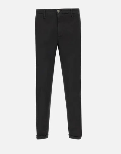 Re-hash Re_hash Man Denim Pants Black Size 35 Cotton, Elastomultiester, Elastane In Blue