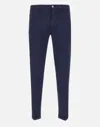Re-hash Mucha Chinos Cotton Pants In Blue