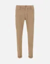 Re-hash Re_hash Man Pants Camel Size 33 Modal, Cotton, Elastane In Brown