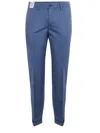 Re-hash Re Hash Trousers In Stretch Cotton In Blue
