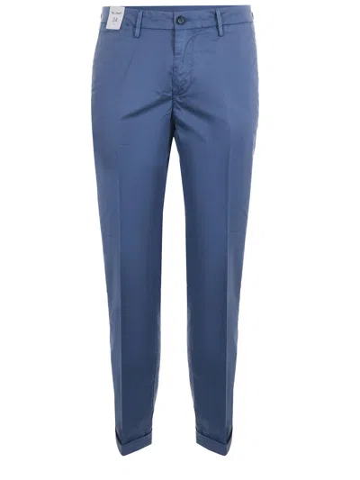 Re-hash Trousers In Stretch Cotton In Blue