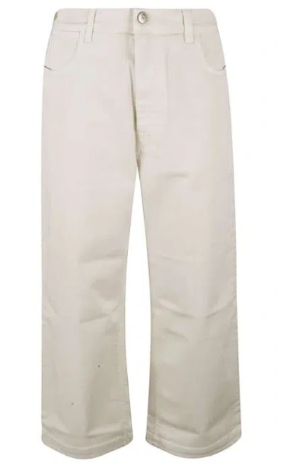 Re-hash Five-pocket Trousers In White