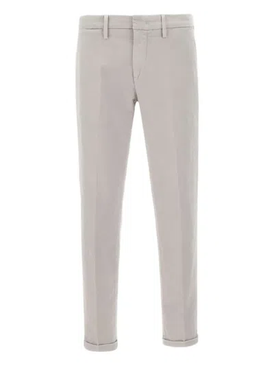 Re-hash Turn-up Cotton Trousers In Neutral